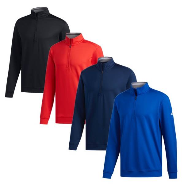 adidas Mens Classic Club Quarter Zip Golf Sweater